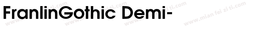 FranlinGothic Demi字体转换